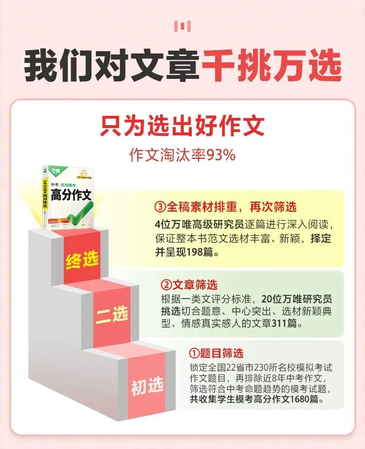万唯中考满分高分作文2026版初中作文素材大全范文精选七年级八九年级专项训练同步人教写作技巧万维 初中英语教材写作【2026】 第7张