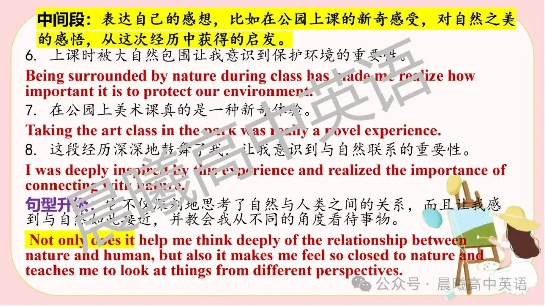 【高考真题系列】2024新高考1&2卷应用文:《公园美术课》 第13张