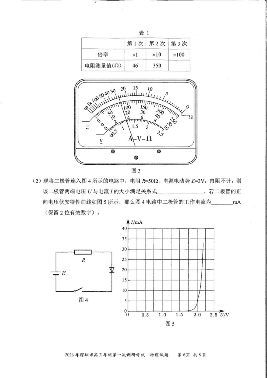 最接近高考物理分数的模拟考试题 第6张