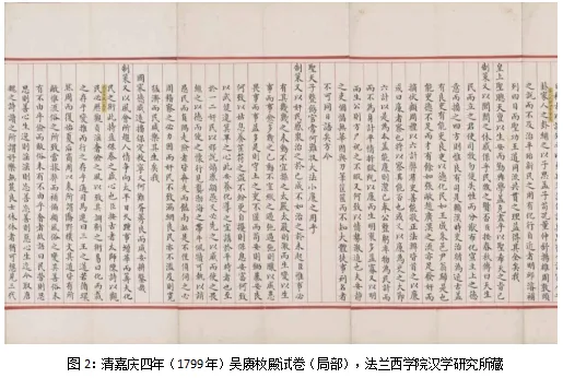 敬敷师生殿试卷,同藏法兰西学院 第2张