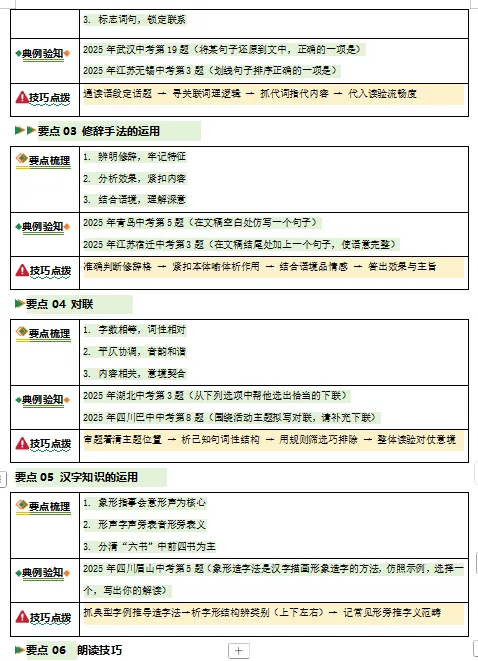 2026年中考语文二轮复习重难点专练,打印一份给孩子,考试轻松突破120分! 第3张