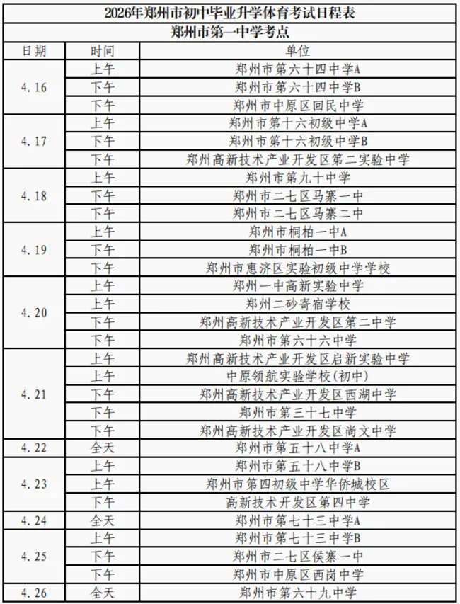 今日体育考试暂停一天,中考模考时间预计顺延! 第3张