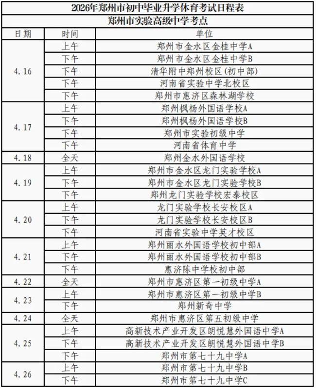 今日体育考试暂停一天,中考模考时间预计顺延! 第12张