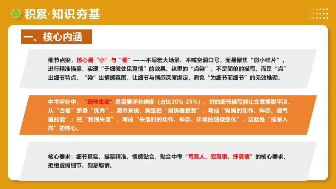 中考语文作文复习:《细节点染,描摹入微》讲练测 第13张