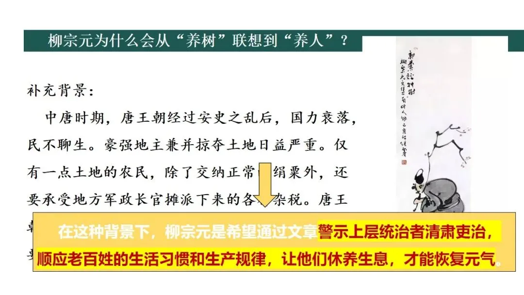 (2025高考真题导入)观种树,知养人——高二选必下《种树郭橐驼传》 第29张