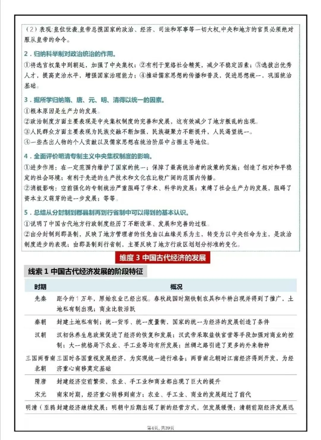 【中考历史5】2026中考历史考前必背专题突破 第4张