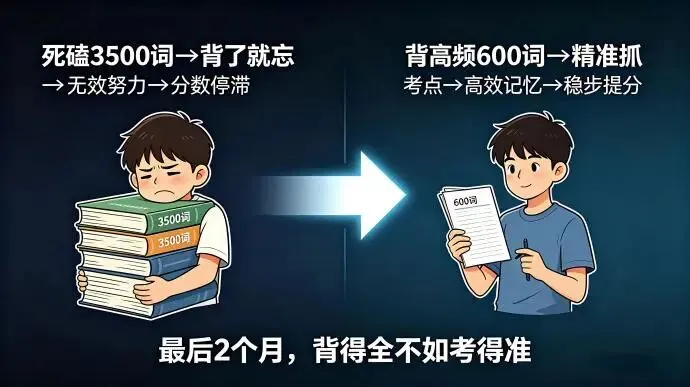 高考英语高频 600 词清单(真题整理,可直接打印背诵) 第1张