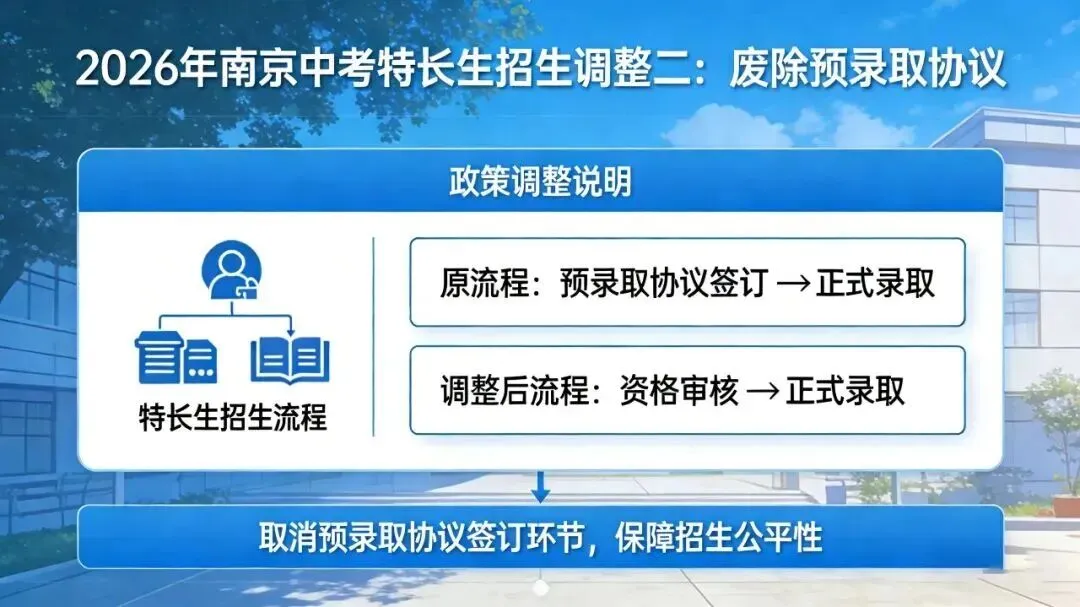 2026南京中考特长生要变天了... 第3张