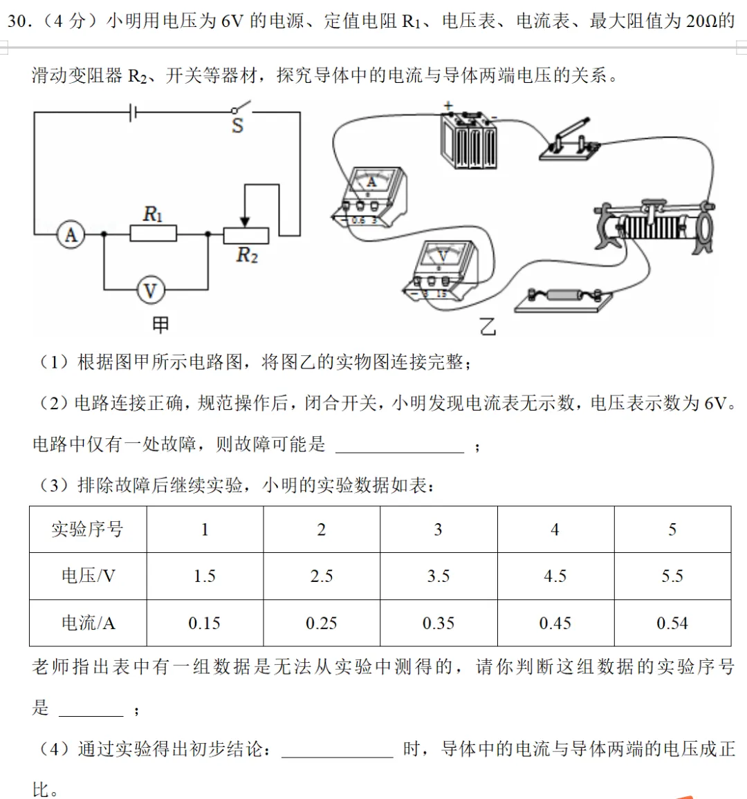 中考物理技巧1:实验题的套路 第3张
