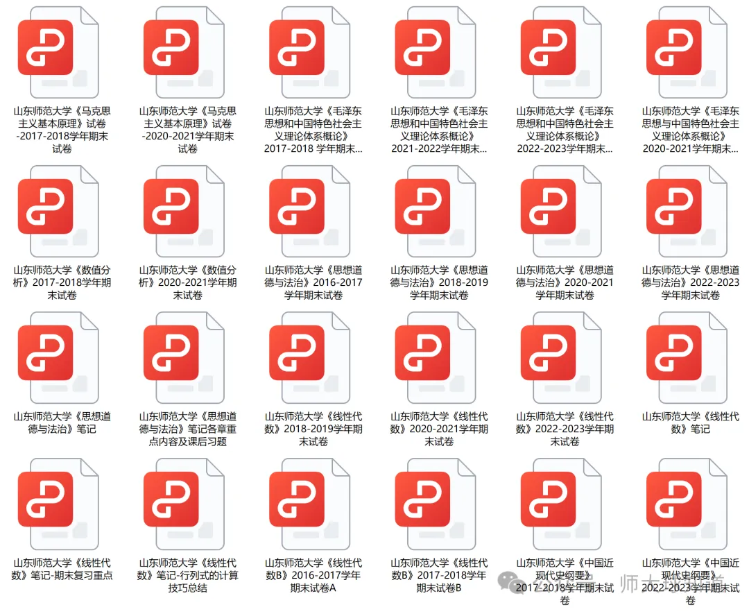 山师历年真题试卷来啦!(更新版+互助与分享计划) 第3张