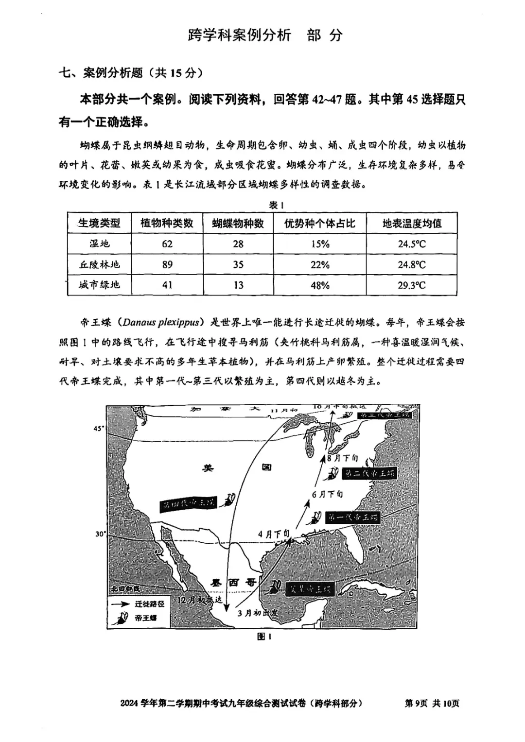 2025上海各区初三二模跨学科试卷及答案 第6张
