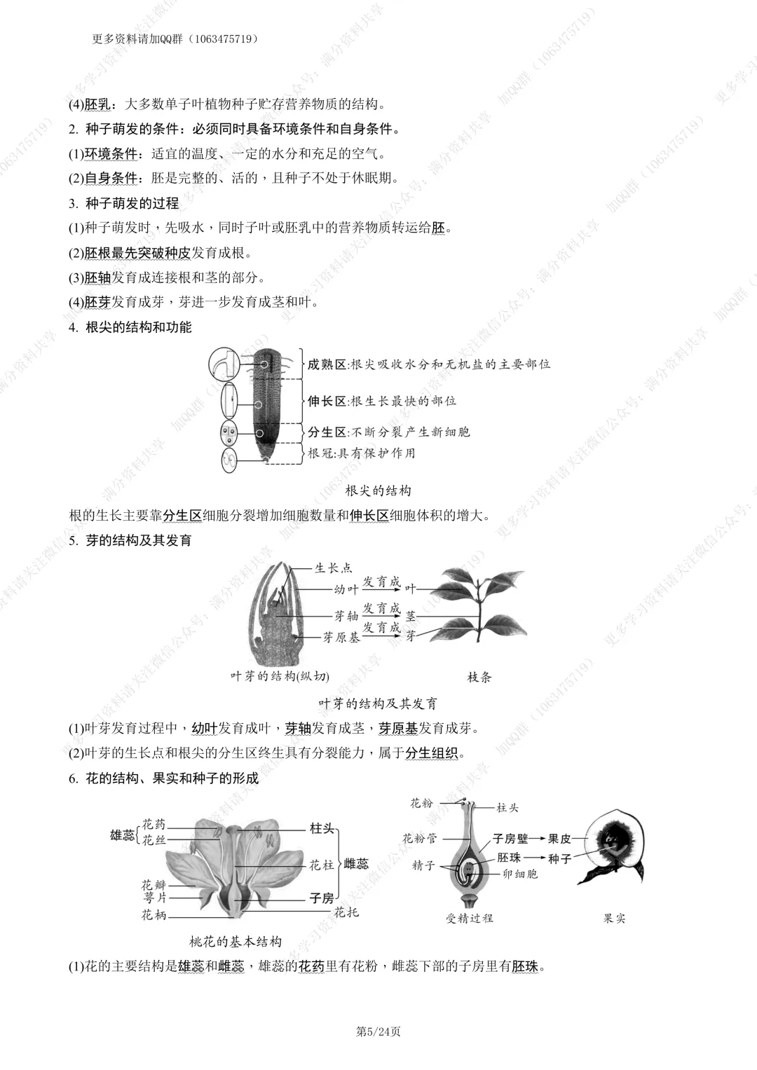 【初中生物】中考生物模块记背手册(pdf分享) 第6张