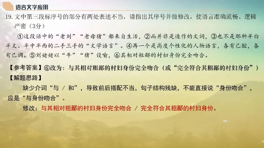 山东济南市2026届高三第二次模拟考试语文试题+评讲课件 第104张