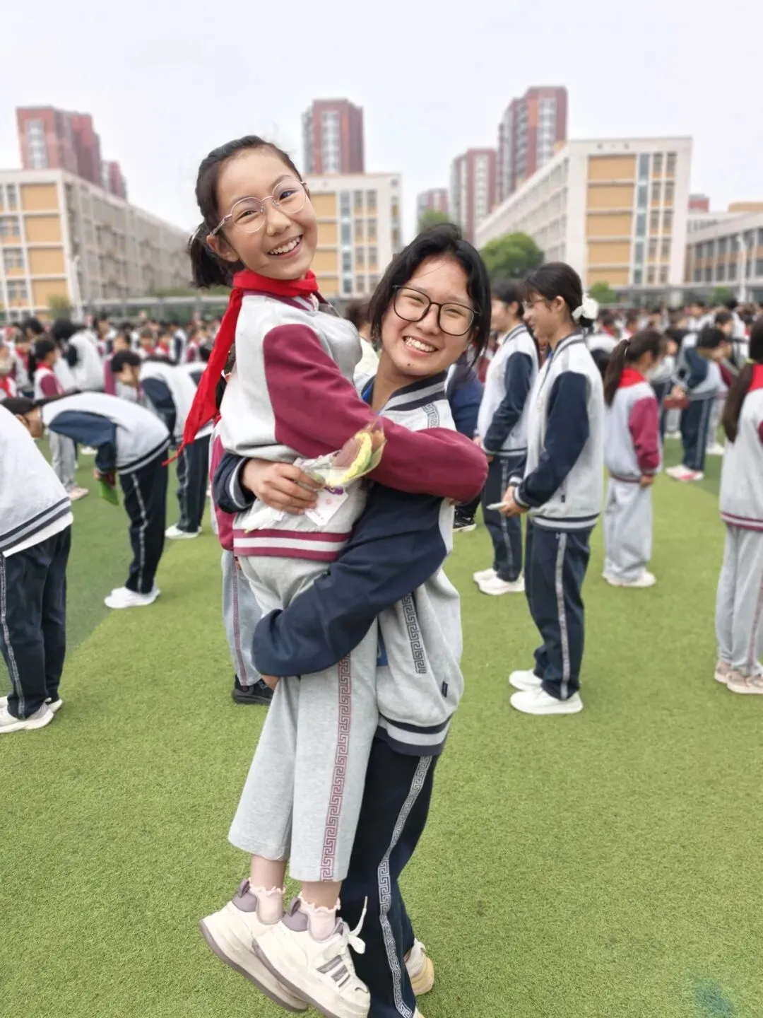 童心送祝福 温暖助中考——丹阳市实验学校举行中考助力主题活动 第2张