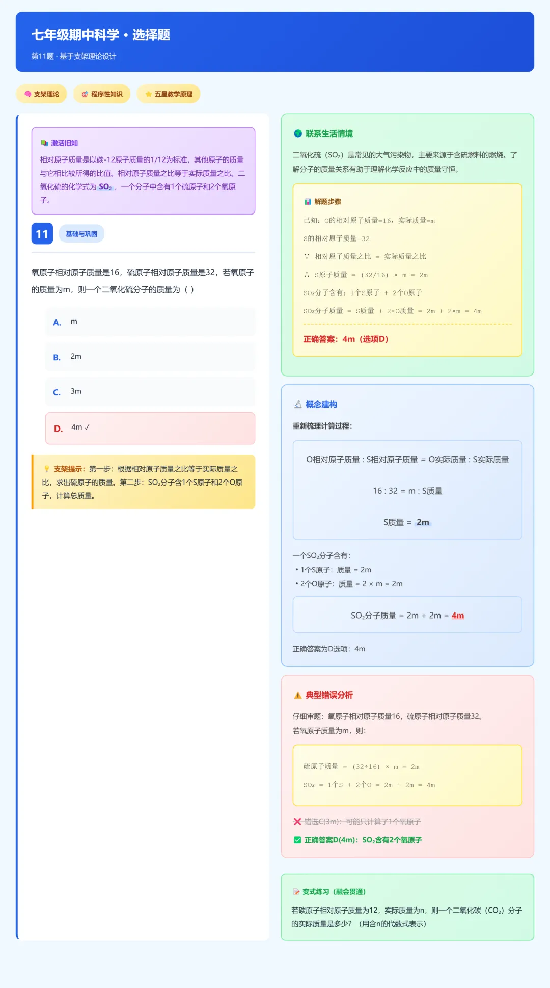 临浦片七年级期中考试科学试卷分析 第22张