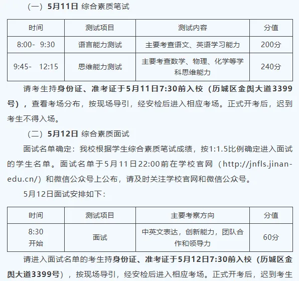 免中考,升重高!这些年济南各高中的推荐生考试都考什么科目?涉及哪些内容?一文揭秘! 第22张
