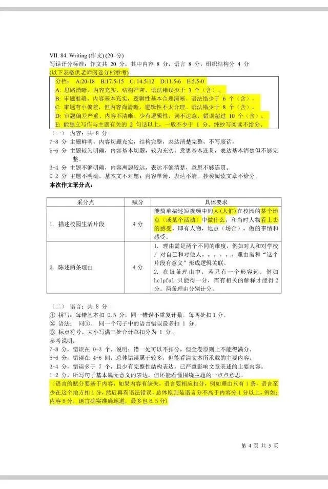 2026嘉定区初三英语二模试卷及答案 第11张