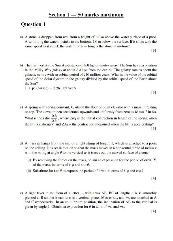 BPhO物理生:历年考试真题免费领(2016-2024年) 第3张
