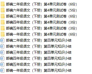 部编1-6年级语文(下册)第4单元精品试卷及答案29套丨可下载 第2张