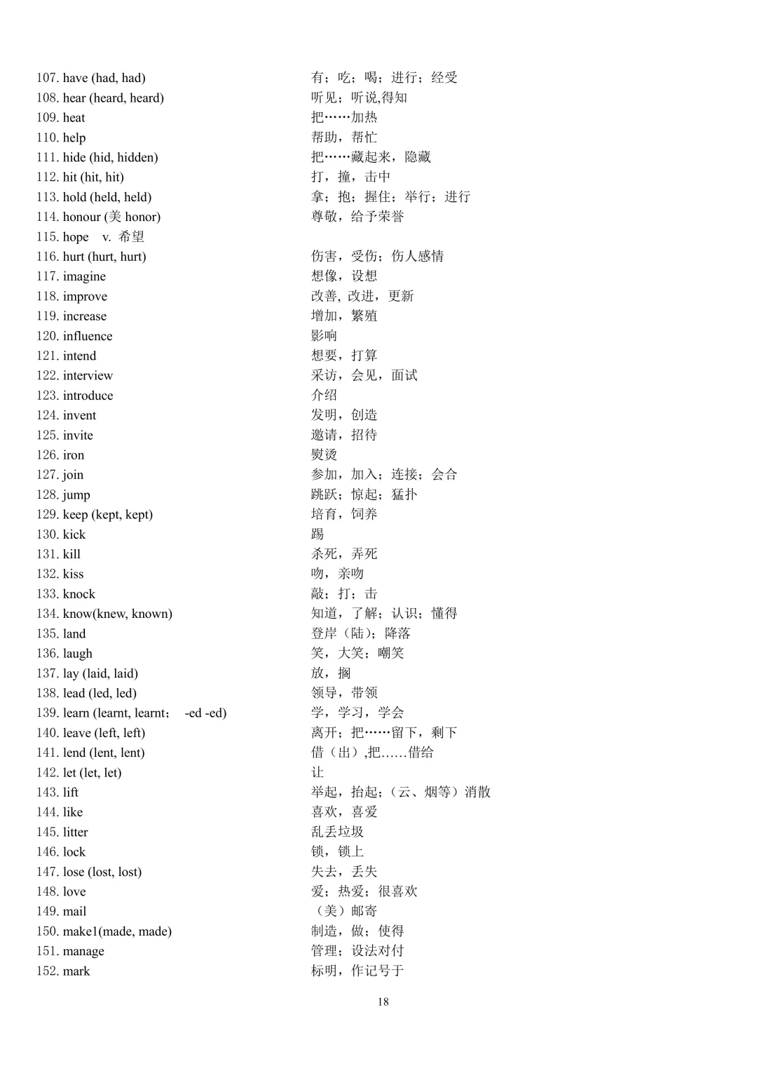 中考英语 1600 词汇按词性分类完整版,初中必考单词分名词动词形容词副词,复习默写提分干货 第18张
