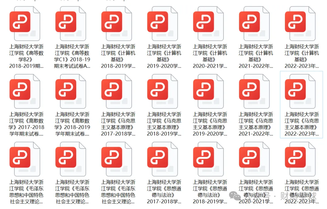 上财浙历年期中期末真题来啦~ 第3张