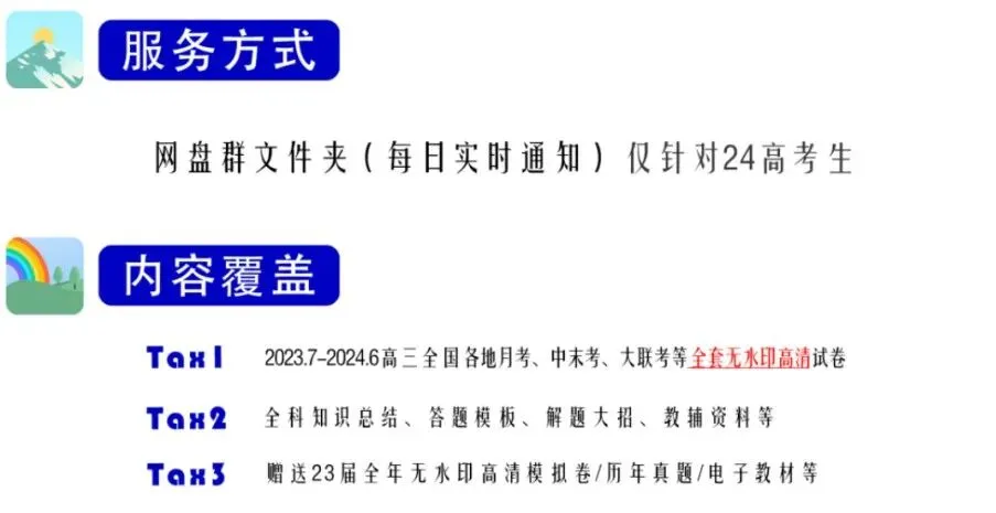 【天哥试卷】无水印试卷网盘会员群 第4张