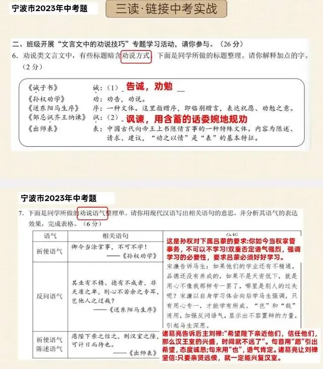 中考文言文|劝谏类课文整合 第7张