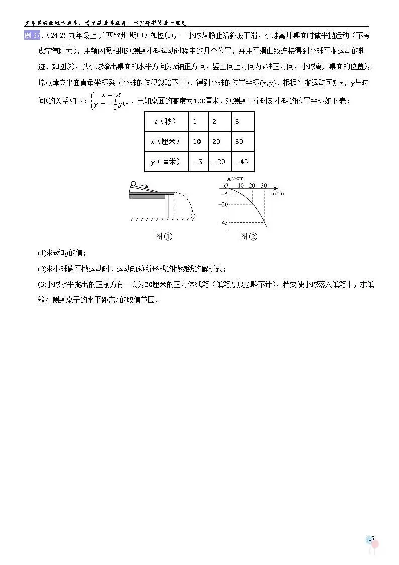 2026中考数学提高专题复习——二次函数基础知识 第17张