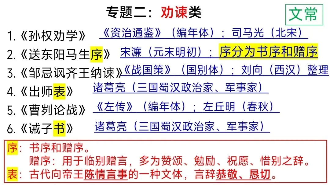 中考文言文分类复习这样上被夸爆了 第15张