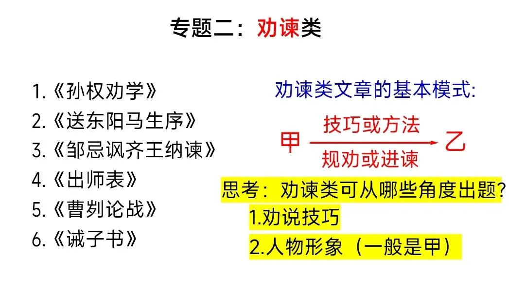 中考文言文分类复习这样上被夸爆了 第16张