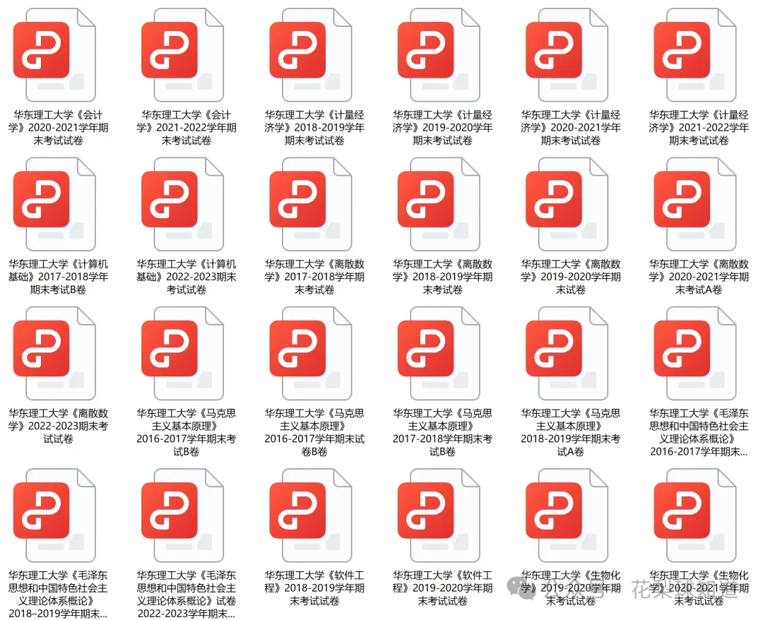 华东理工大学历年期中期末真题来了~ 第4张