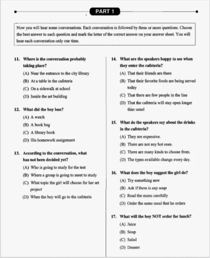 冲分必备!小托福真题电子版pdf下载,附2026年小托福暑期考试时间 第2张