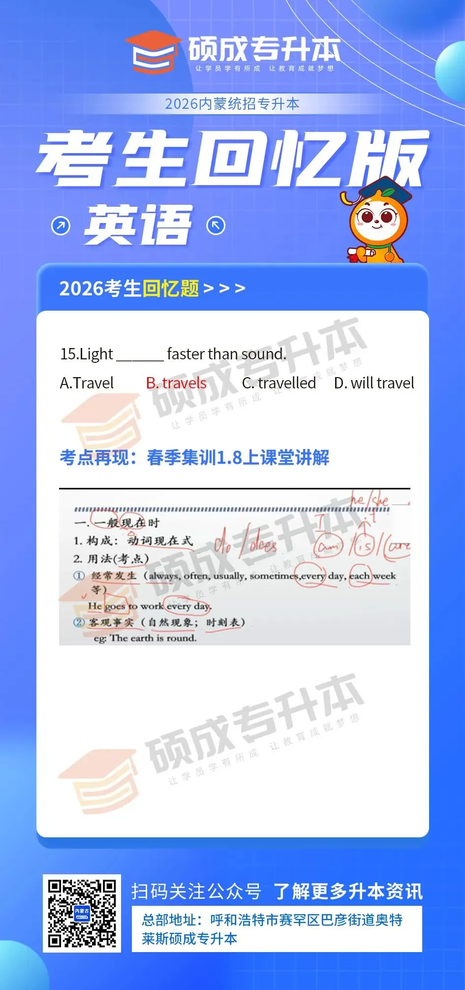 内蒙古2026年专升本公共课真题回顾(英语) 第17张