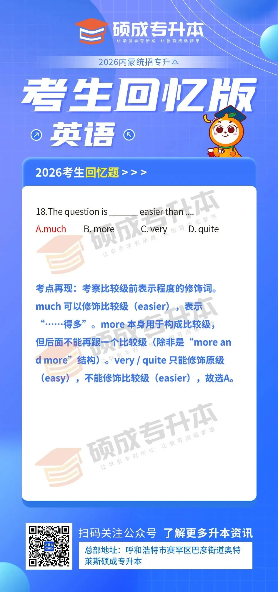 内蒙古2026年专升本公共课真题回顾(英语) 第20张