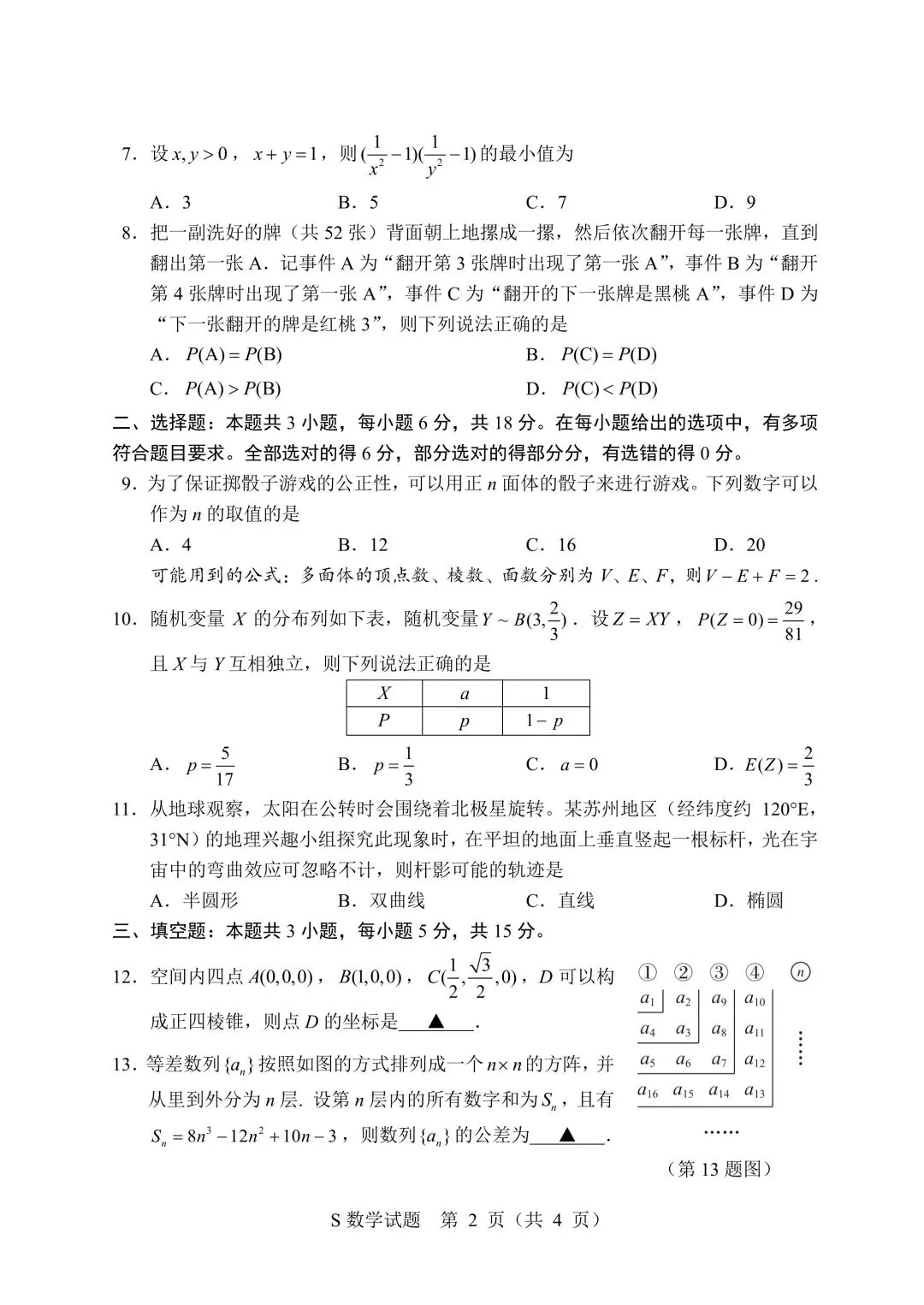 【新高考】学科网|考试适应2024年普高统一招生性测试数学模拟 第4张