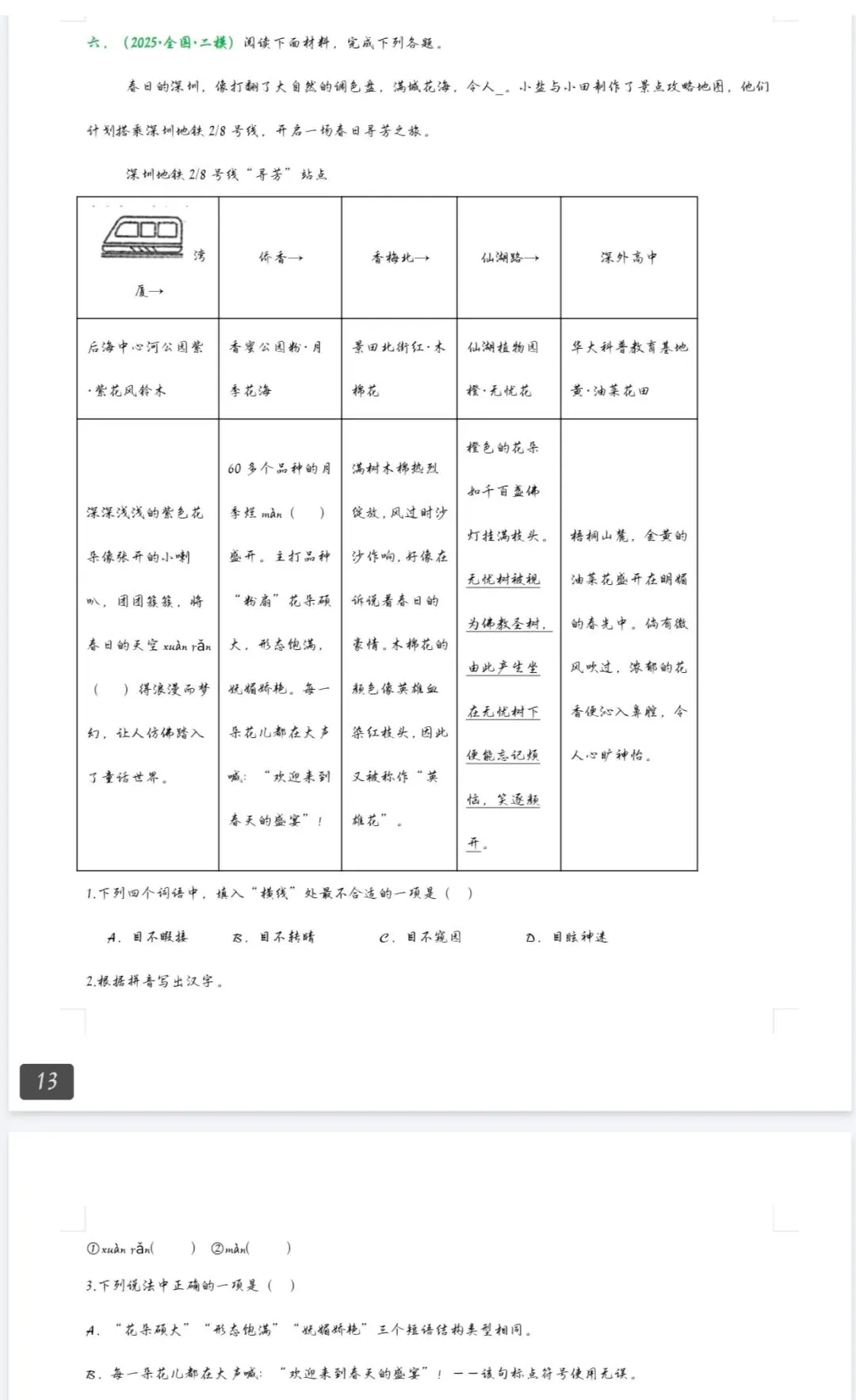 中考语文二轮复习必备,历年字音字形真题汇总!专题专项突破,刷题超省心 第6张