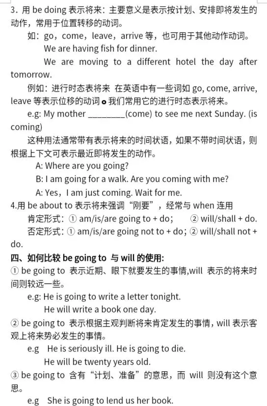 中考英语基础过关系列之六:一般将来时 第2张