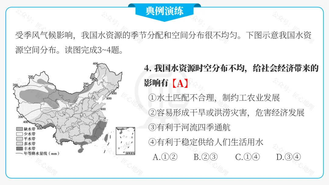 新教材 | 中考一轮复习·中国的水资源(课件+导学单+练习题) 第32张