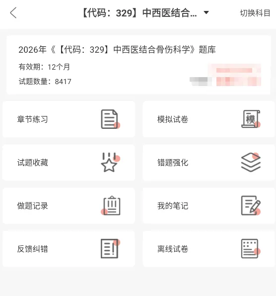 中西医结合骨伤科学主治中级考试题库,重点章节习题及模拟试卷汇总 第1张