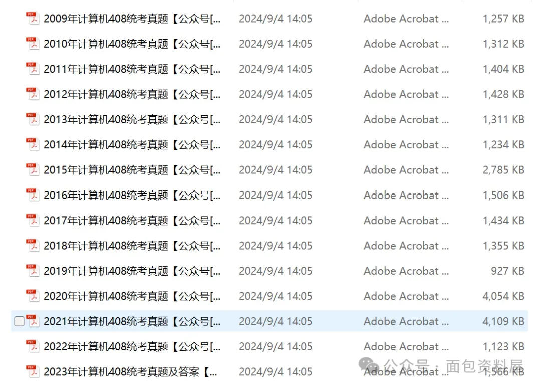 2009-2024年计算机408真题+解析pdf 第4张