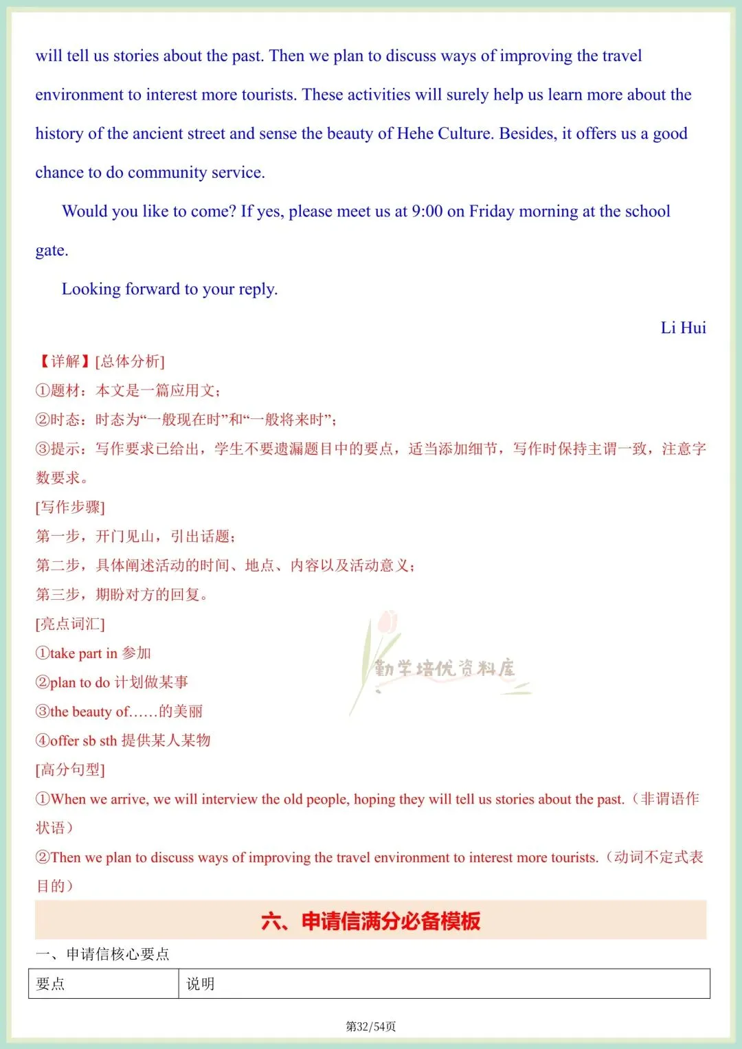 2026中考英语|写作范文·满分作文必备模板及素材,完整电子版可打印! 第19张