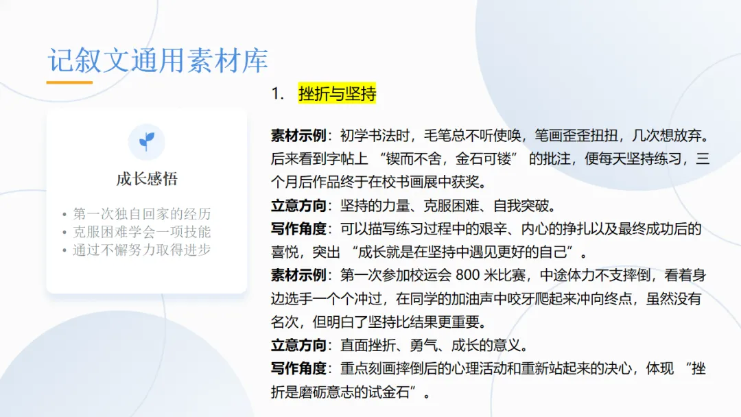 中考语文作文复习:中考作文三大类综合复习ppt 第11张