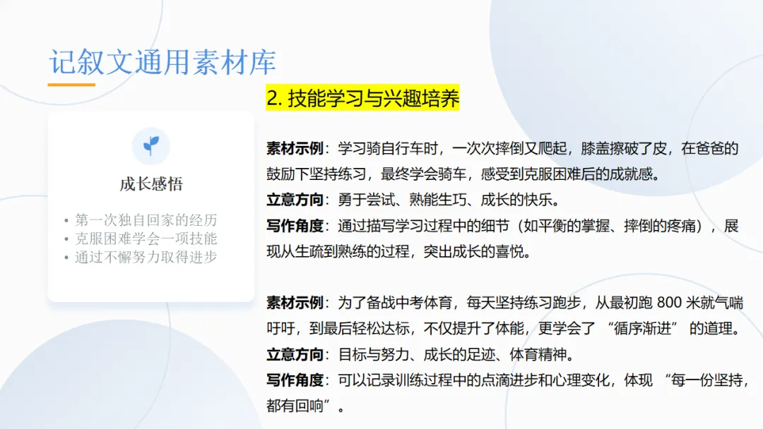 中考语文作文复习:中考作文三大类综合复习ppt 第12张