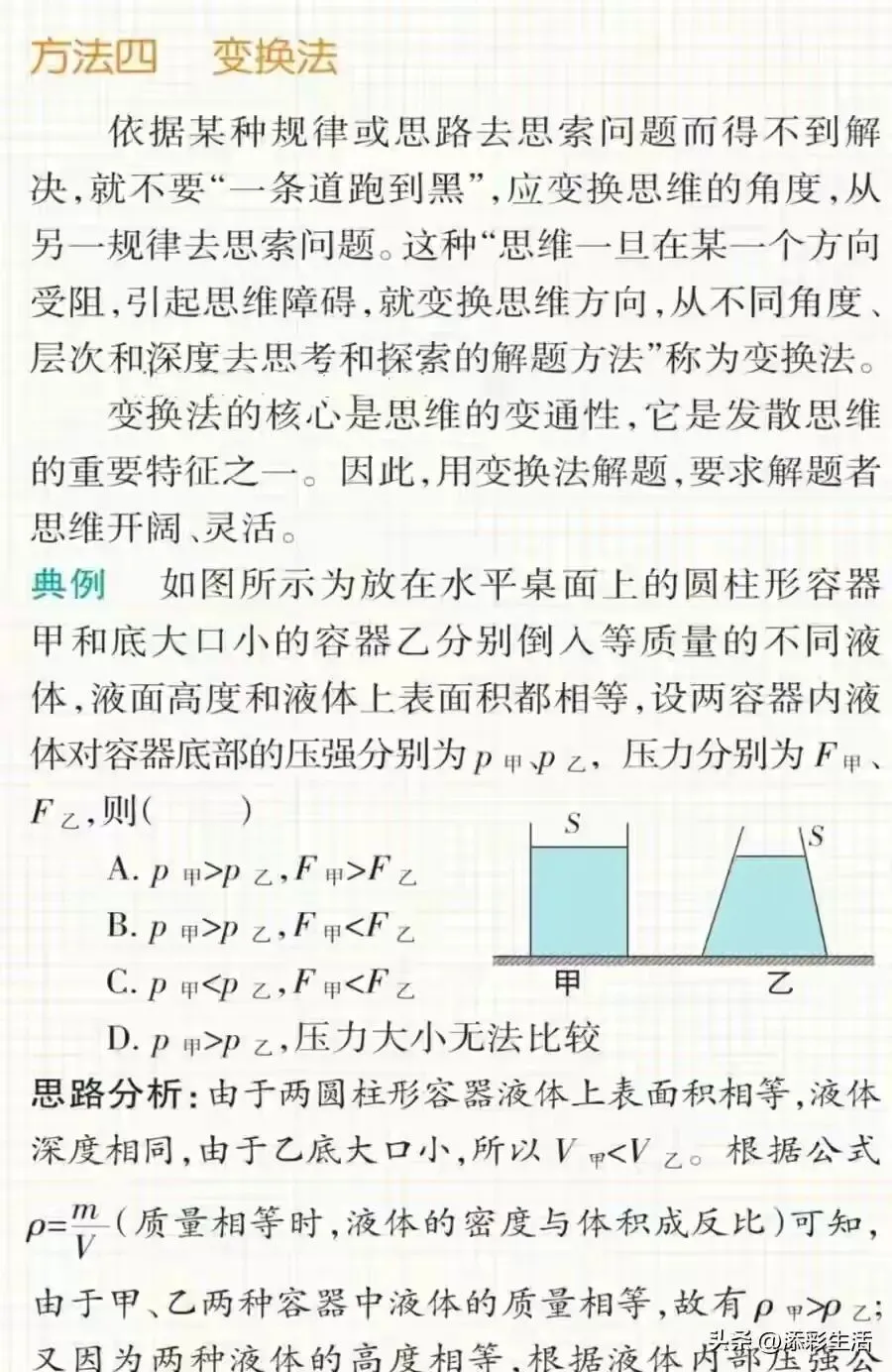 中考物理必掌握十种解题方法经典例题汇总 第6张