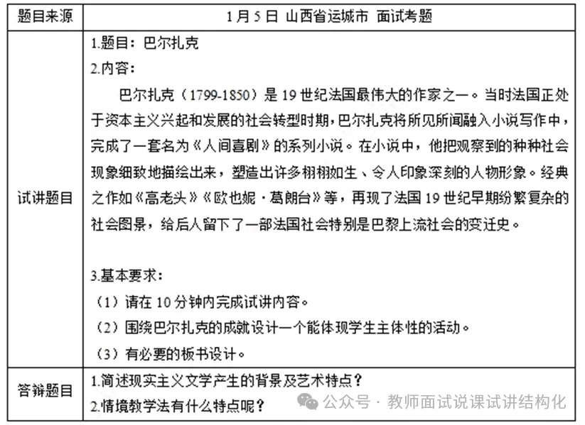 26教资面试!初中历史面试试讲真题+解析+答辩(包括12月面试) 第5张
