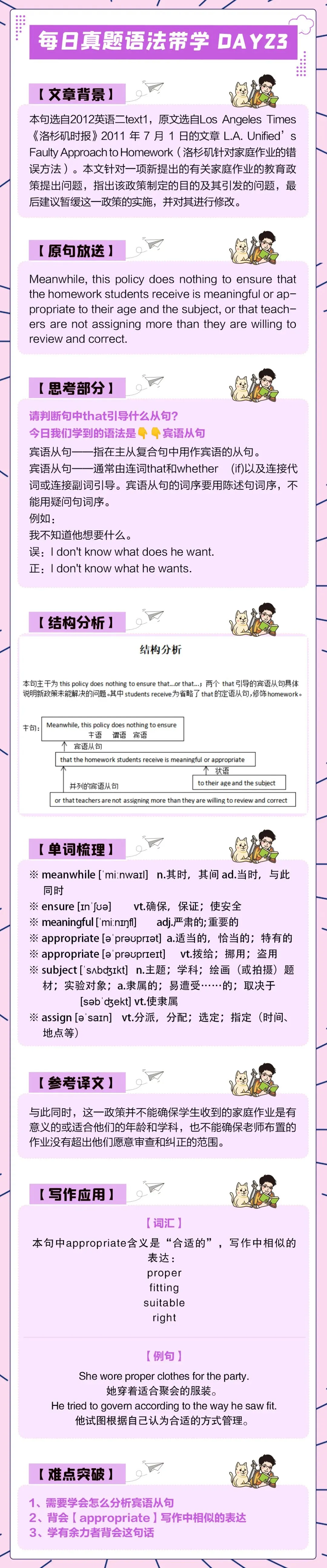 晓艳考研真题语法带学DAY23!每日自省,持续进步. 第3张