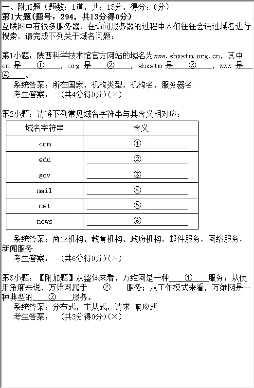 2026年陕西省初中信息科技学业考试题库模拟真题(六) 第6张