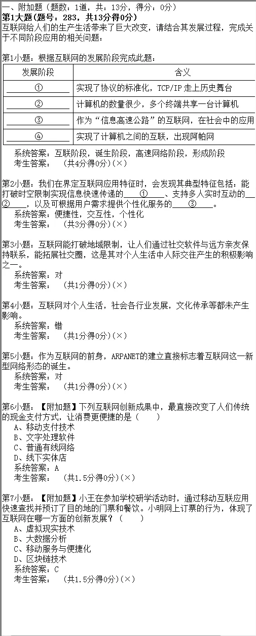2026年陕西省初中信息科技学业考试题库模拟真题(六) 第11张