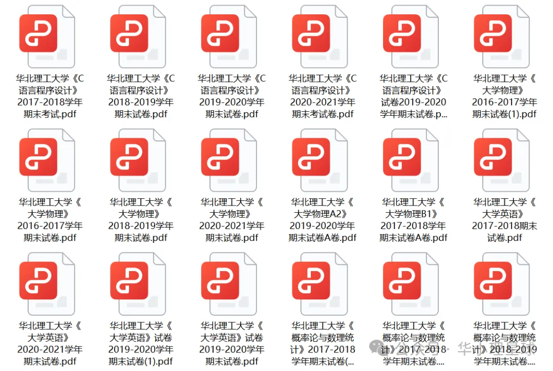 华北理工大学历年期中期末真题来了~ 第3张