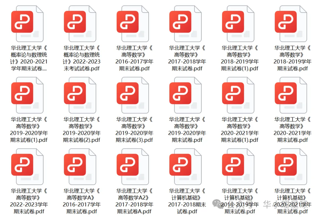 华北理工大学历年期中期末真题来了~ 第4张